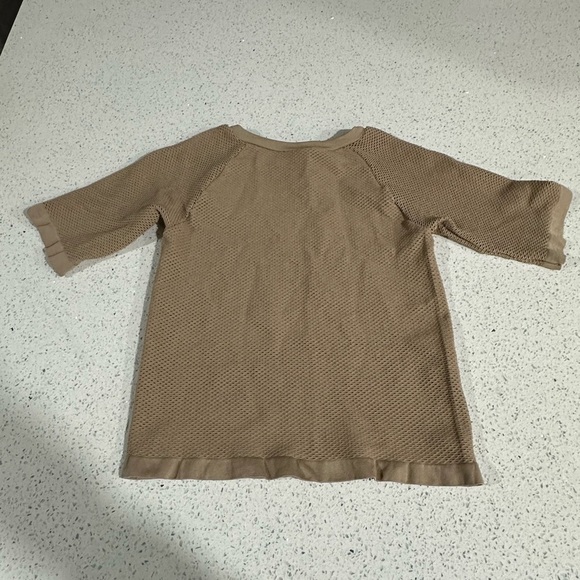 House Of CB London Sculpt Mocha Mesh Fishnet Top Womens M/L Nude Neutral - Picture 3 of 6